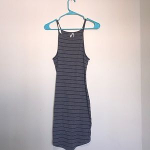Stripped body con dress